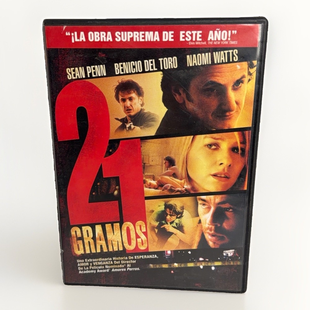 21 Gramos 2003 DVD Sean Penn Benicio Del Toro Naomi Watts Focus Spanish English